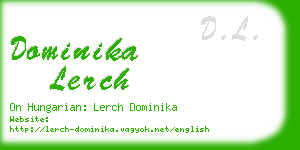 dominika lerch business card